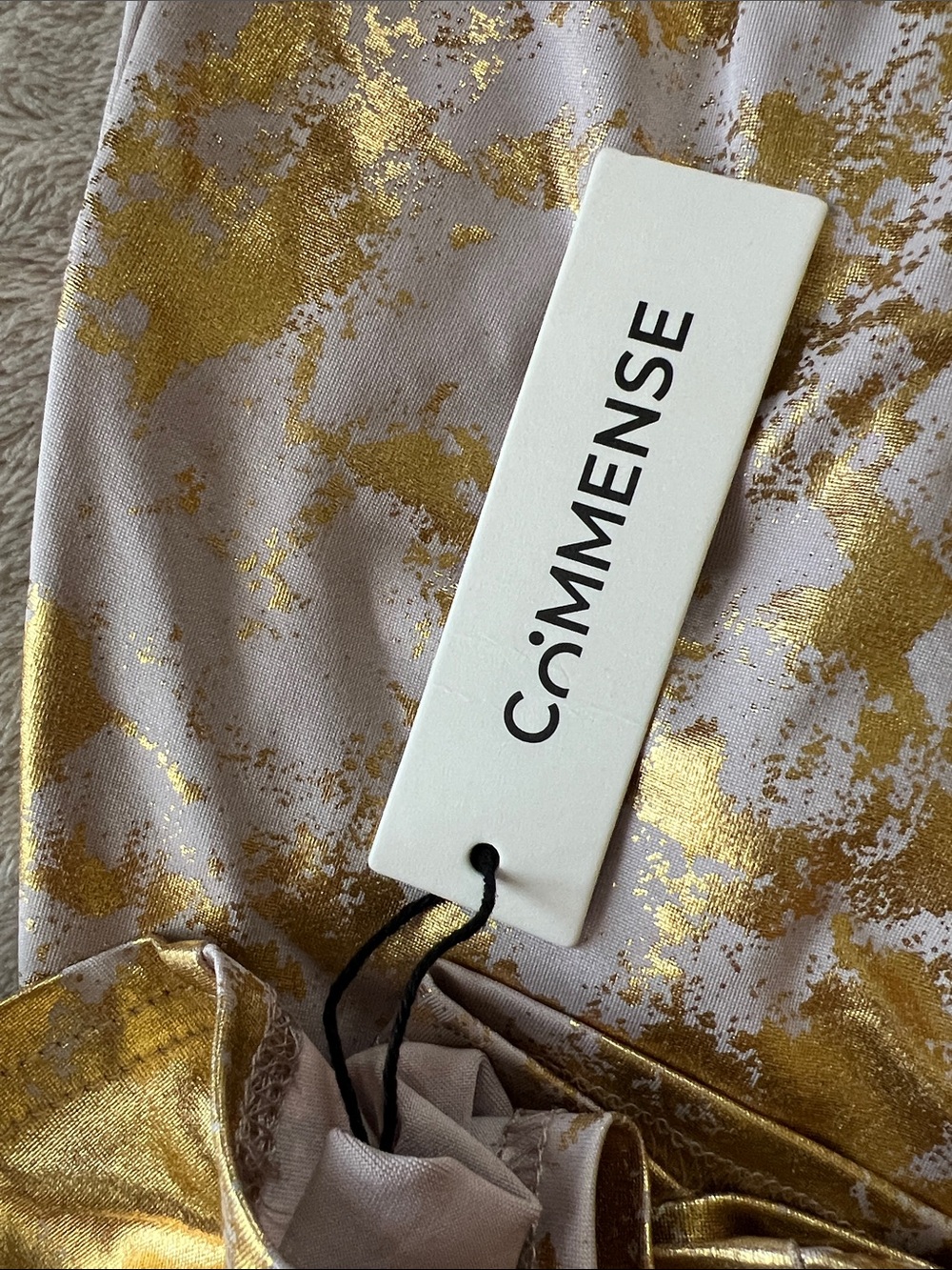 Commense Gold and White Slip Maxi Dress - Picture 7 of 7
